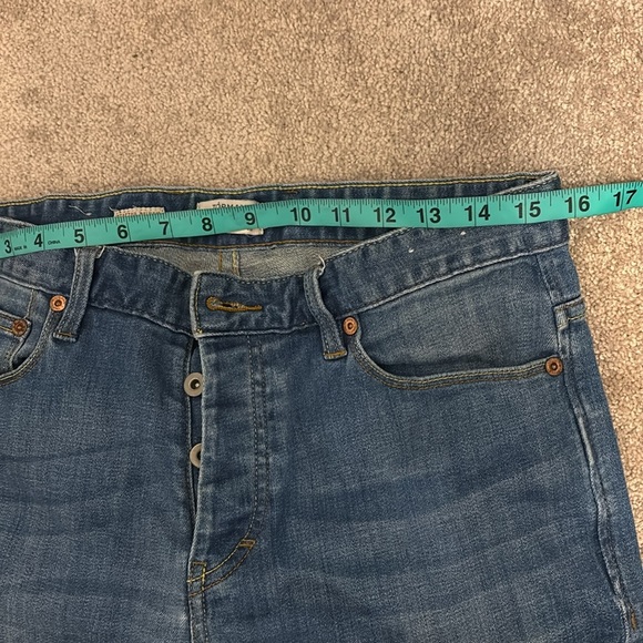 Topman  Stretch skinny loose hem ankle style high waisted jeans  Sz 32 - Picture 8 of 14